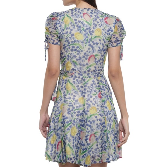 Polo Ralph Lauren Floral Crinkle Wrap Mini Dress - Picture 6 of 12